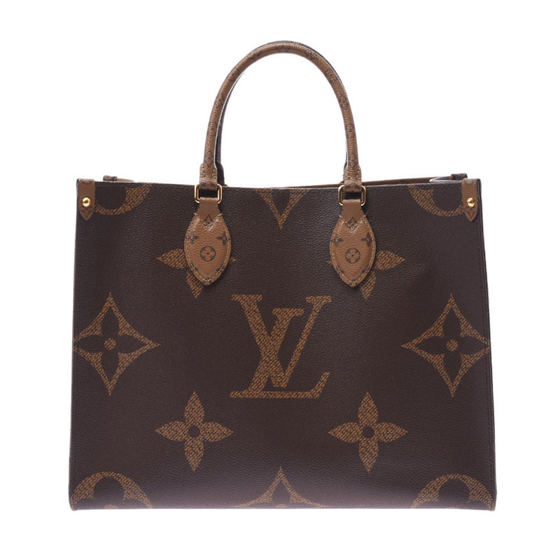 Louis Vuitton Louis Vuitton Monogrous Reverse在粘性mm 2路袋棕色M45321男女皆宜的巨头Monogram Canvas手提包A-Rank使用Silgrin