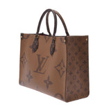 Louis Vuitton Louis Vuitton Monogram Reverse On The Goo MM 2 Way Bag Brown M45321 Unisex Giant Monogram Canvas Tote Bag A-rank used Silgrin