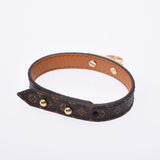 LOUIS VUITTON ルイヴィトン モノグラム ブラスレロゴマニア ＃17 ブラウン ゴールド金具 M4150F レディース モノグラムキャンバス ブレスレット 新同 中古 銀蔵
