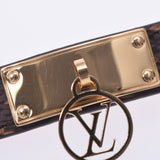 LOUIS VUITTON ルイヴィトン モノグラム ブラスレロゴマニア ＃17 ブラウン ゴールド金具 M4150F レディース モノグラムキャンバス ブレスレット 新同 中古 銀蔵