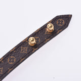 LOUIS VUITTON ルイヴィトン モノグラム ブラスレロゴマニア ＃17 ブラウン ゴールド金具 M4150F レディース モノグラムキャンバス ブレスレット 新同 中古 銀蔵
