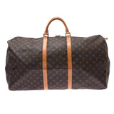 LOUIS VUITTON Monogram Keepall 60棕色M41422中性Monogram帆布波士顿包B等级二手Ginzo