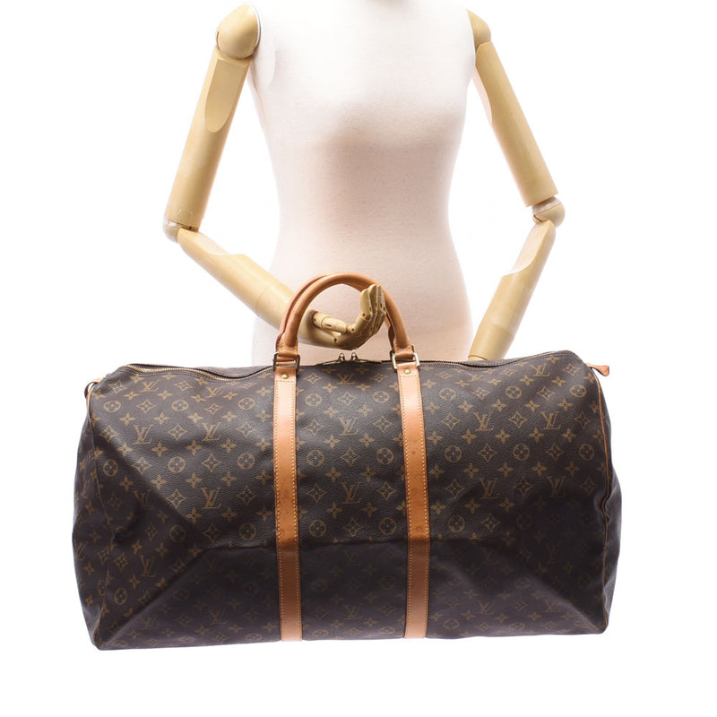 LOUIS VUITTON ルイヴィトン モノグラム キーポル 60 ブラウン M41422 ユニセックス モノグラムキャンバス ボストンバッグ Bランク 中古 銀蔵