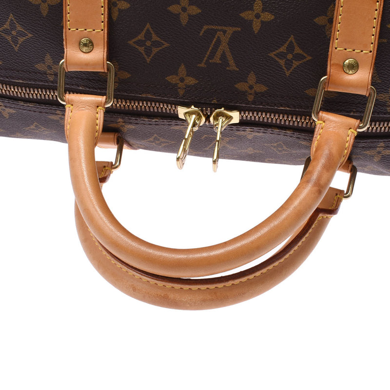 LOUIS VUITTON Monogram Keepall 60棕色M41422中性Monogram帆布波士顿包B等级二手Ginzo