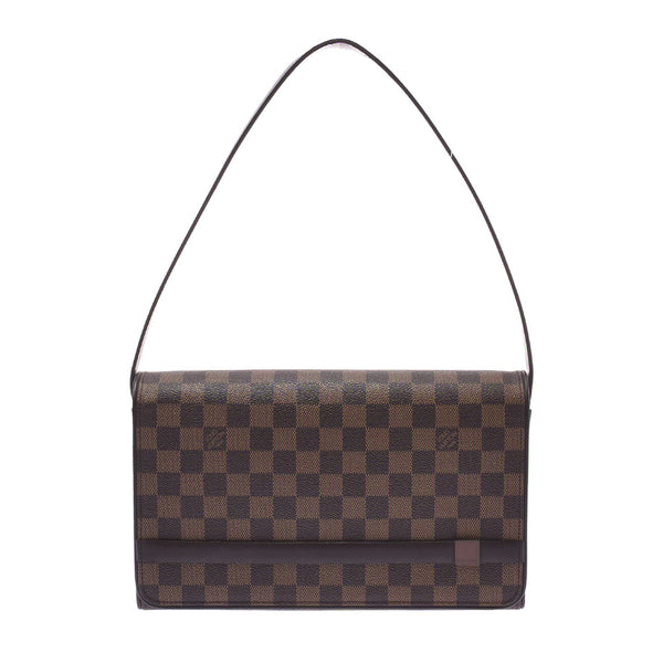 Louis Vuitton Louis Vuitton Damier Try Becca Ron Brown N51160 Women's Dumie Campbus Shoulder Bag AB Rank Used Silgrin