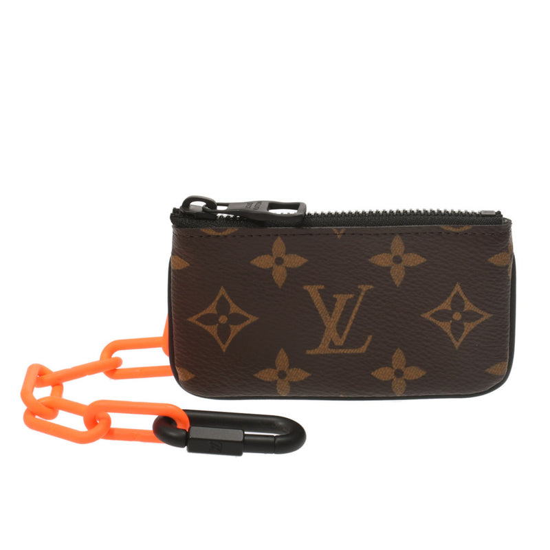 Louis Vuitton Louis Vuitton Monogram Solarley Pochette肠炎/橙色/黑色M44487男女皆宜的Monogram Canvas硬币案例A-Rank二手水池