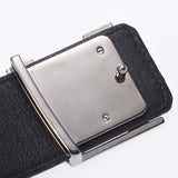LOUIS VUITTON ルイヴィトン モノグラム エクリプス スプリット サンチュールLVイニシアル 黒/シルバー シルバー金具 MP034 メンズ レザー ベルト ABランク 中古 銀蔵