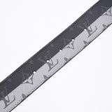 LOUIS VUITTON ルイヴィトン モノグラム エクリプス スプリット サンチュールLVイニシアル 黒/シルバー シルバー金具 MP034 メンズ レザー ベルト ABランク 中古 銀蔵