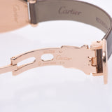 Cartier Cartier Teno SM Diamond Zel D Buckle Women PG / Leather Watch Hand-rolled Silver Dealer A-Rank Used Silgrin