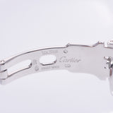 CARTIER CARTIA CARTIER TONO SM钻石ZEL D扣女WG /皮革手表手工轧制银色经销商A-Rank使用SILGRIN