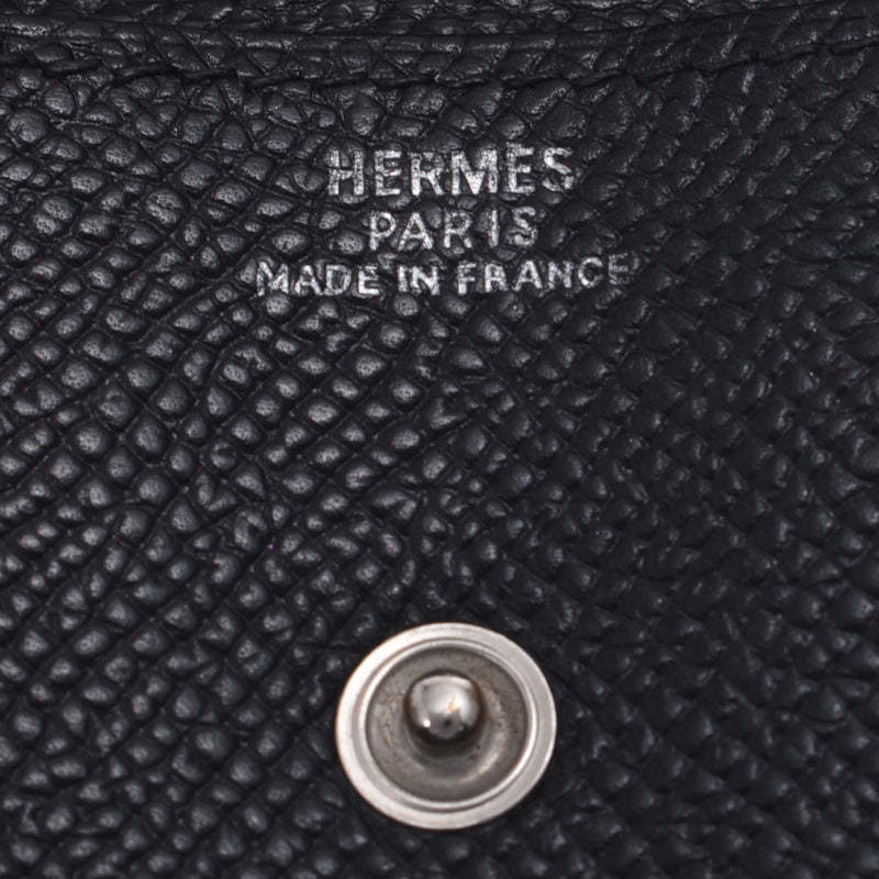 Hermes Hermes Lvan牛癌癌黑色SV支架□C雕刻（1999年左右）UniSEX Kushbel Cuin Case B等级使用粉末