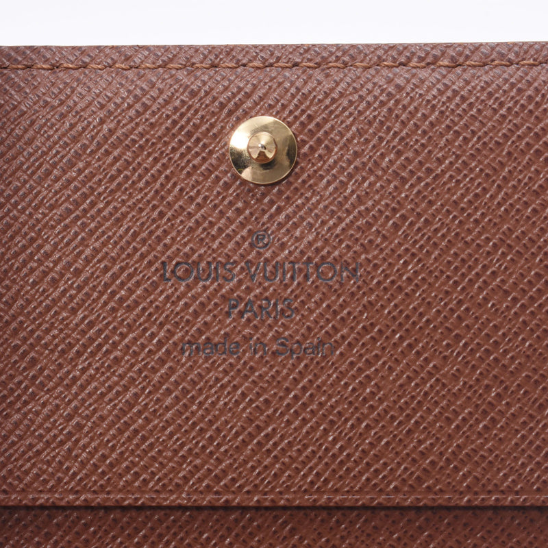 Louis Vuitton Louis Vuitton Monogro Anvelop Cult Du访问Brown M63801 UniSex Monogram Canvas Card Case AB排名使用Sinkjo