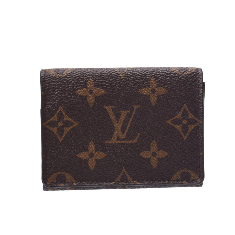 Louis Vuitton Louis Vuitton Monogro Anvelop Cult Du访问Brown M63801 UniSex Monogram Canvas Card Case AB排名使用Sinkjo