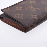 Louis Vuitton Louis Vuitton Monogro Anvelop Cult Du访问Brown M63801 UniSex Monogram Canvas Card Case AB排名使用Sinkjo