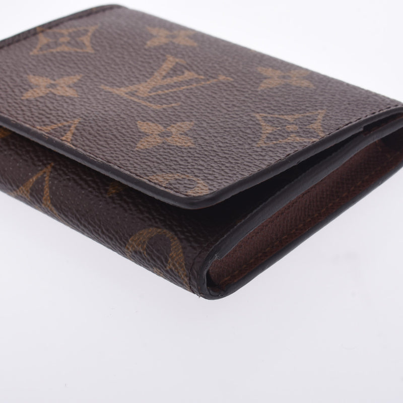 Louis Vuitton Louis Vuitton Monogro Anvelop Cult Du访问Brown M63801 UniSex Monogram Canvas Card Case AB排名使用Sinkjo