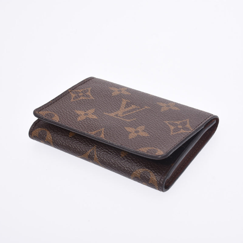 Louis Vuitton Louis Vuitton Monogro Anvelop Cult Du访问Brown M63801 UniSex Monogram Canvas Card Case AB排名使用Sinkjo