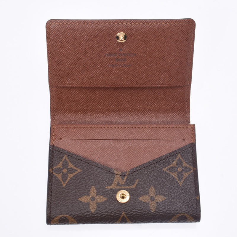 Louis Vuitton Louis Vuitton Monogro Anvelop Cult Du访问Brown M63801 UniSex Monogram Canvas Card Case AB排名使用Sinkjo