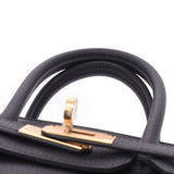 Hermes Hermes Burkin 25 Black Gold Bracket Z Engraved (around 2021) Women's Togo Handbag New Sinkjo