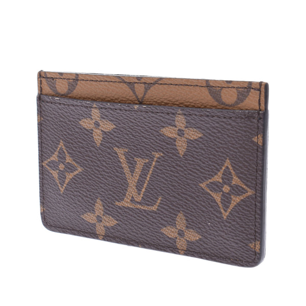 LOUIS VUITTON ルイヴィトン モノグラム リバース ポルトカルトサーンプル パスケース ブラウン M69161 ユニセックス モノグラムキャンバス カードケース Aランク 中古 銀蔵