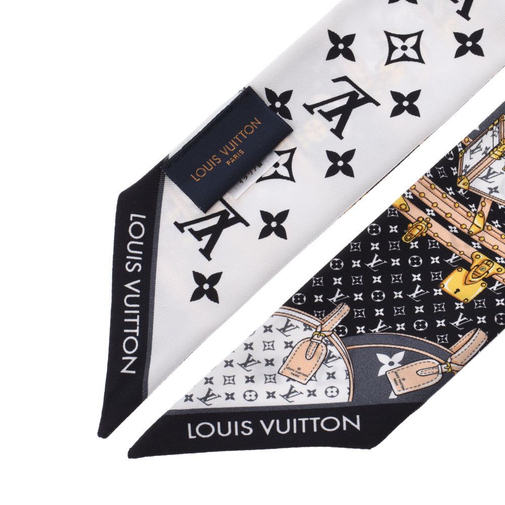 LOUIS VUITTON ルイヴィトン バンドー BB レッツ ゴー ノワール M76442 レディース シルク100% スカーフ 未使用 銀蔵