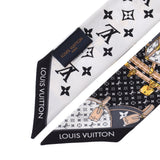 Louis Vuitton Louis Vuitton Bando BB Let's Go Noir M76442 Women's Silk 100% Scarf Unused Silgrin