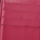 路易威登路易威登Portophyu Capsyn紧凑型踢/热粉红色M62157女士行军皮革三折叠钱包B排名使用硅胶