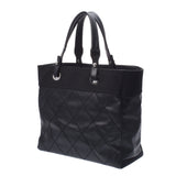 CHANEL Chanel Parylitz Tote MM Black Unisex Canvas/Leather Tote Bag A Rank Used Ginzo