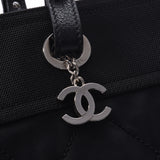 CHANEL Chanel Parylitz Tote MM Black Unisex Canvas/Leather Tote Bag A Rank Used Ginzo