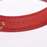 LOUIS VUITTON ルイヴィトン エピ ブラスレ LVツイスト #17 赤 M6401E ユニセックス エピレザー GP/SV ブレスレット Aランク 中古 銀蔵