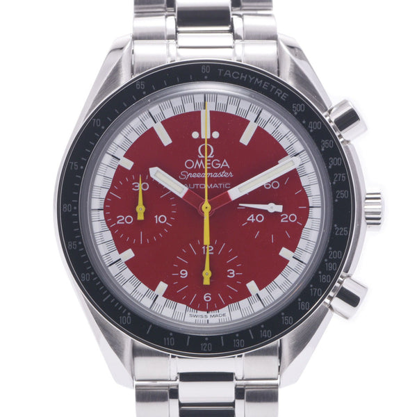 Omega Omega Speed ​​Master Schumacher 3510.61 Men SS Watch Automatic Wound Red Definite A-Rank Used Silgrin