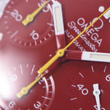 OMEGA オメガ スピードマスター シューマッハ 3510.61 メンズ SS 腕時計 自動巻き 赤文字盤 Aランク 中古 銀蔵