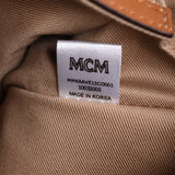 MCM MCM M Backpack Studs Vicetos Cognac Unisex Leather Rucks Day Pack AB Rank Used Silgrin