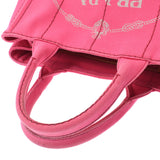 PRADA Prada Kanapamini Pink 1BG439 Women's Canvas Tote Bag B Rank Used Silgrin