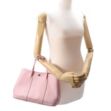 HERMES エルメス ガーデンパーティ TPM ローズサクラ シルバー金具 T刻印(2015年頃) レディース カントリー ハンドバッグ Bランク 中古 銀蔵