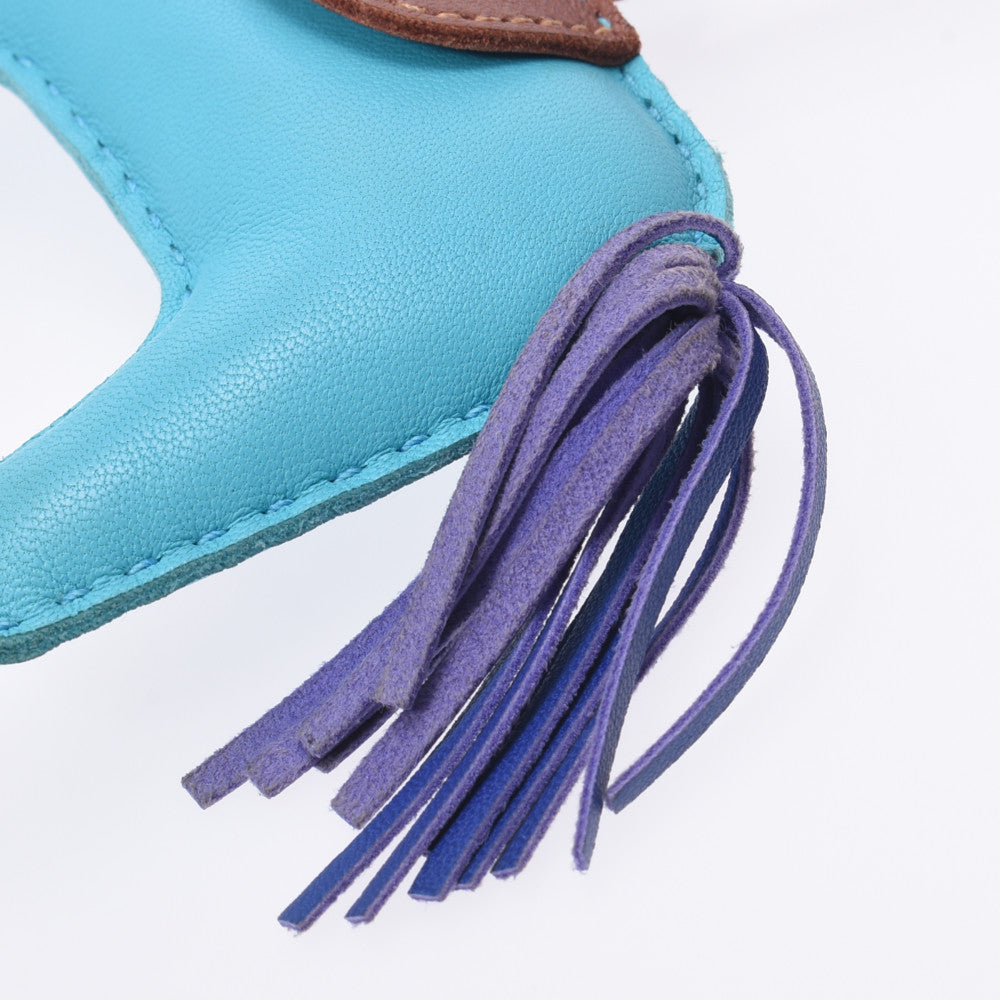 HERMES ロデオ馬型チャーム ブルー エルメスロデオMM 馬モチーフ ブルー系 レディース チャーム HERMES