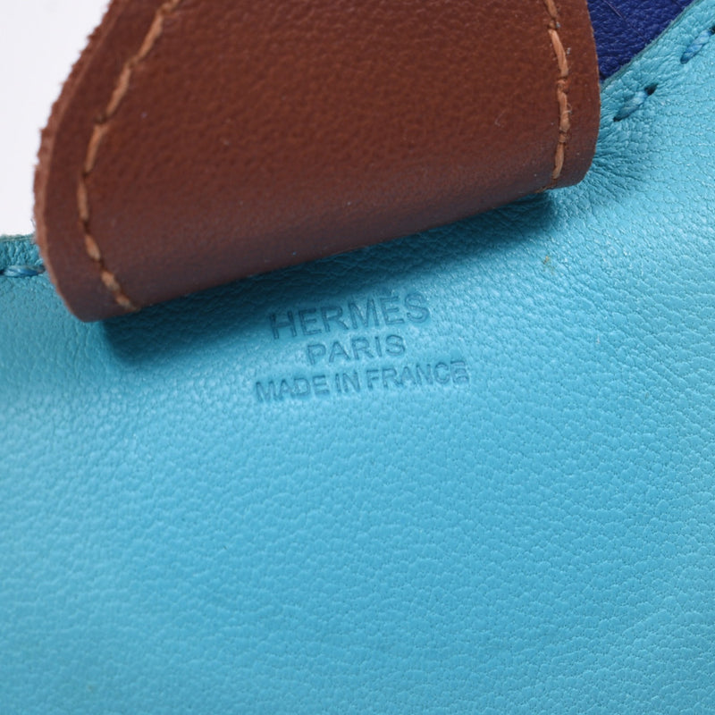 エルメスロデオMM 馬モチーフ ブルー系 レディース チャーム HERMES