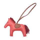Hermes Hermes Rodeo MM马图案红色女士Annu Miro Charm Ab排名使用Silgrin