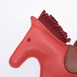Hermes Hermes Rodeo MM马图案红色女士Annu Miro Charm Ab排名使用Silgrin