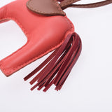 Hermes Hermes Rodeo MM马图案红色女士Annu Miro Charm Ab排名使用Silgrin