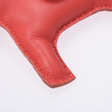 Hermes Hermes Rodeo MM马图案红色女士Annu Miro Charm Ab排名使用Silgrin