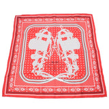 Hermes Hermes Paisley Brides de Gala Ceremony Horse Red Women Silk 100% Scarf A-Rank Used Silgrin