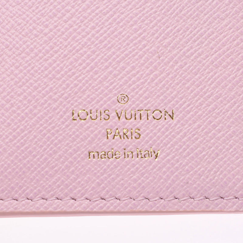 Louis Vuitton Louis Vuitton Monogram Lv Esca Porto Phoei Victory Rose Claire M80388 Women's Monogram Canvas Three Folded Wallets Unused Silgrin