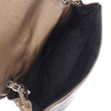 CHANEL シャネル チェーンショルダーバッグ ブロンズ シルバー金具 レディース ソフトキャビアスキン Aランク 中古 銀蔵