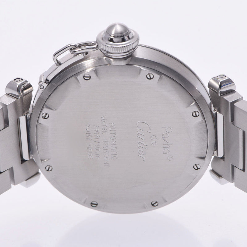 Cartier卡地亚帕夏çW31024M7男孩SS手表自动拨号粉红使用银三A级