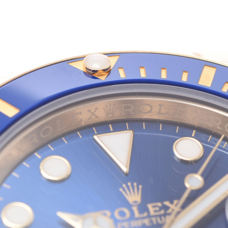 【現金特価】ROLEX ロレックス サブマリーナ デイト 116618LB メンズ YG 腕時計 自動巻き ブルー文字盤 Aランク 中古 銀蔵
