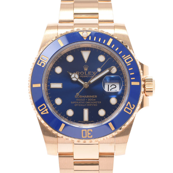 [现金特价] Rolex劳力士Submarina日期116618LB男子YG手表自动绕线蓝日期A-排名二手Sinkjo