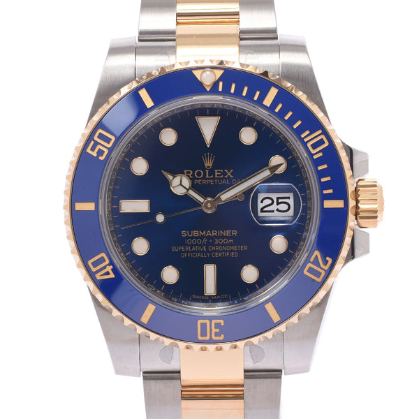 【现金特价】 ROLEX 劳力士潜艇 116613LB 男士 SS/YG 手表自动蓝色表盘 A 级二手银藏