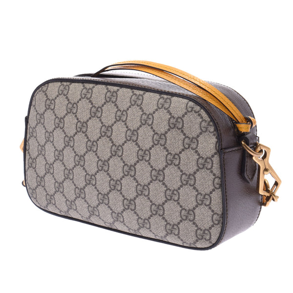 GUCCI Gucci Neovintage Messenger Bag Grage System / Yellow 476466 Unisex GG Sprim Canvas Shoulder Bag A-Rank Used Silgrin