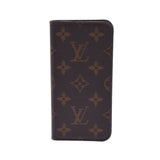 Louis Vuitton Monogram iPhone X & XS folio iPhone Case Brown Unisex Monogram canvas mobile / SMAP accessories B