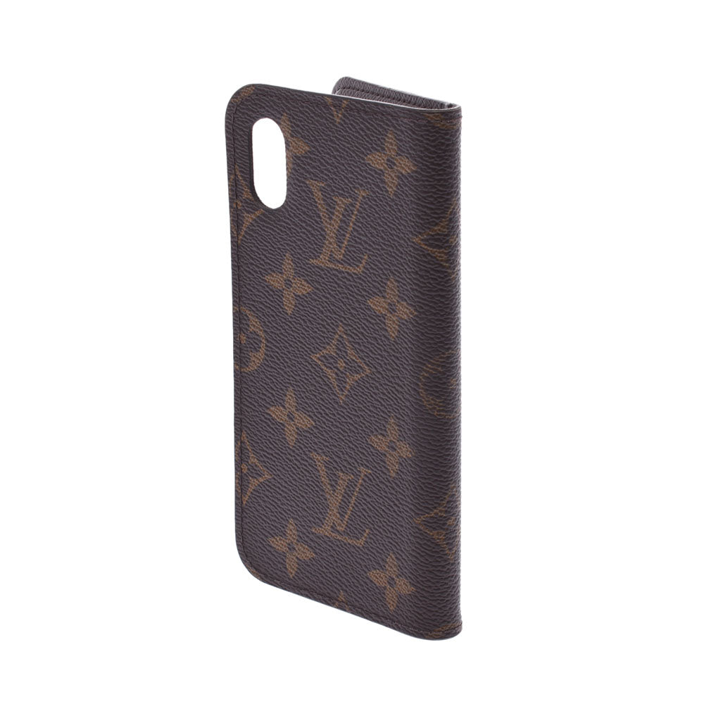 ルイヴィトンiPhone X＆XSフォリオ iPhoneケース 14145 ブラウン ユニ